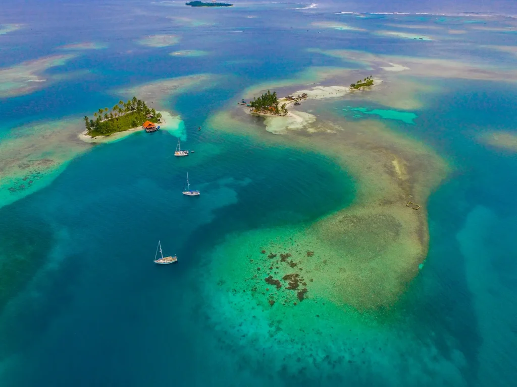 Vista aerea de las islas
