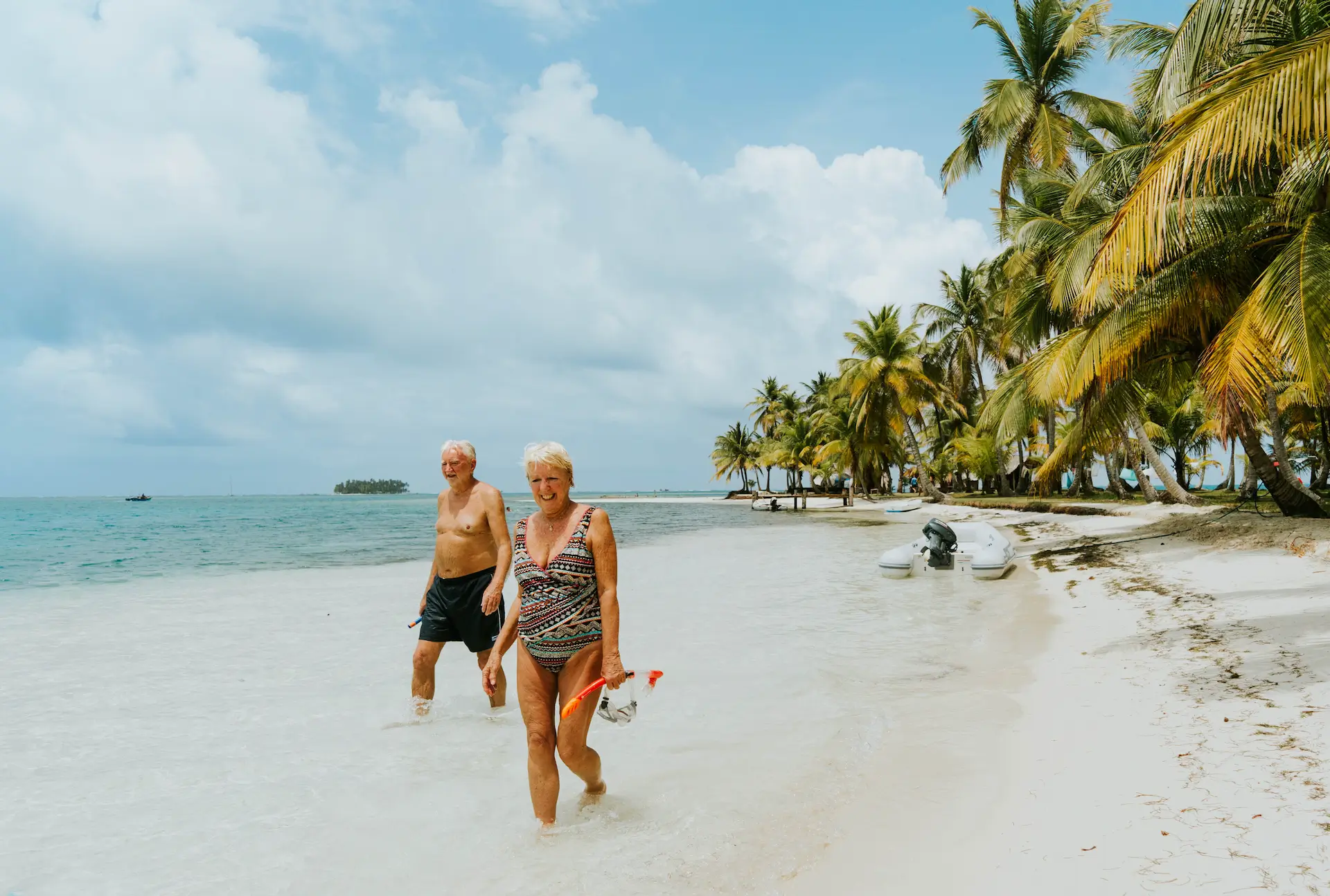 Turistas en San Blas Panamá