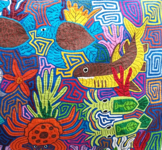 mola motivos marinos